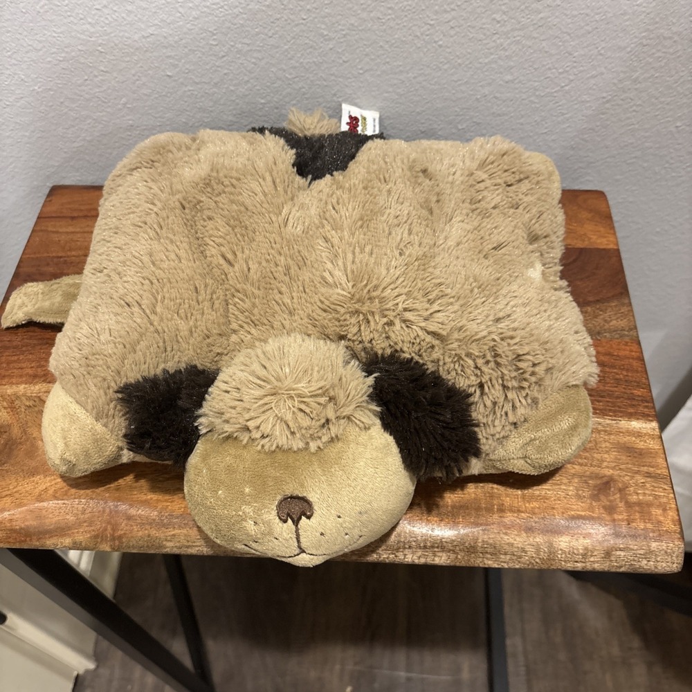 Pillow Pets Pee Wees Puppy Dog Plush‎ Brown Stuffed Animal Toy 12" 2010 Original